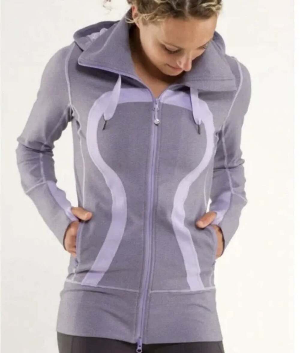Lululemon Stride Jacket Size 10 Purple Full Zip Hoodie